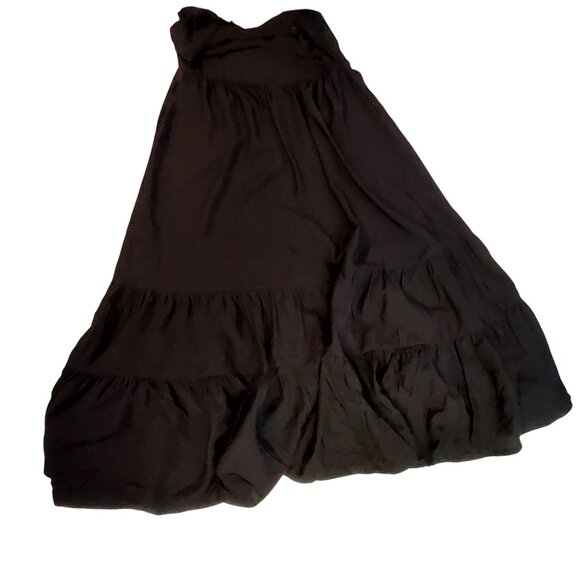 A New Day Black Sleeveless Maxi Dress XXL Rayon/Nylon Lightweight Flowy Design - Picture 12 of 12